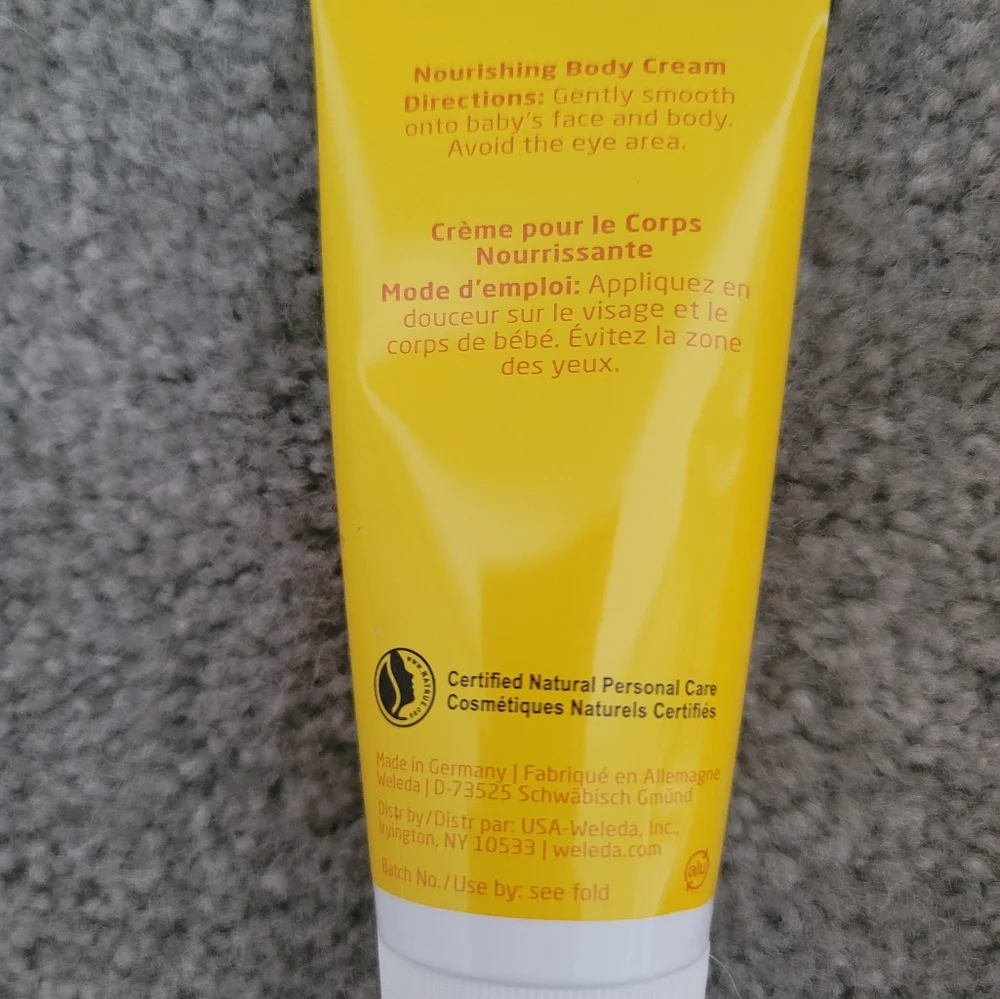 Weleda Baby Calendula Nourishing Body Cream, 2.5 fl oz 75 ml Nice exp 11/22+